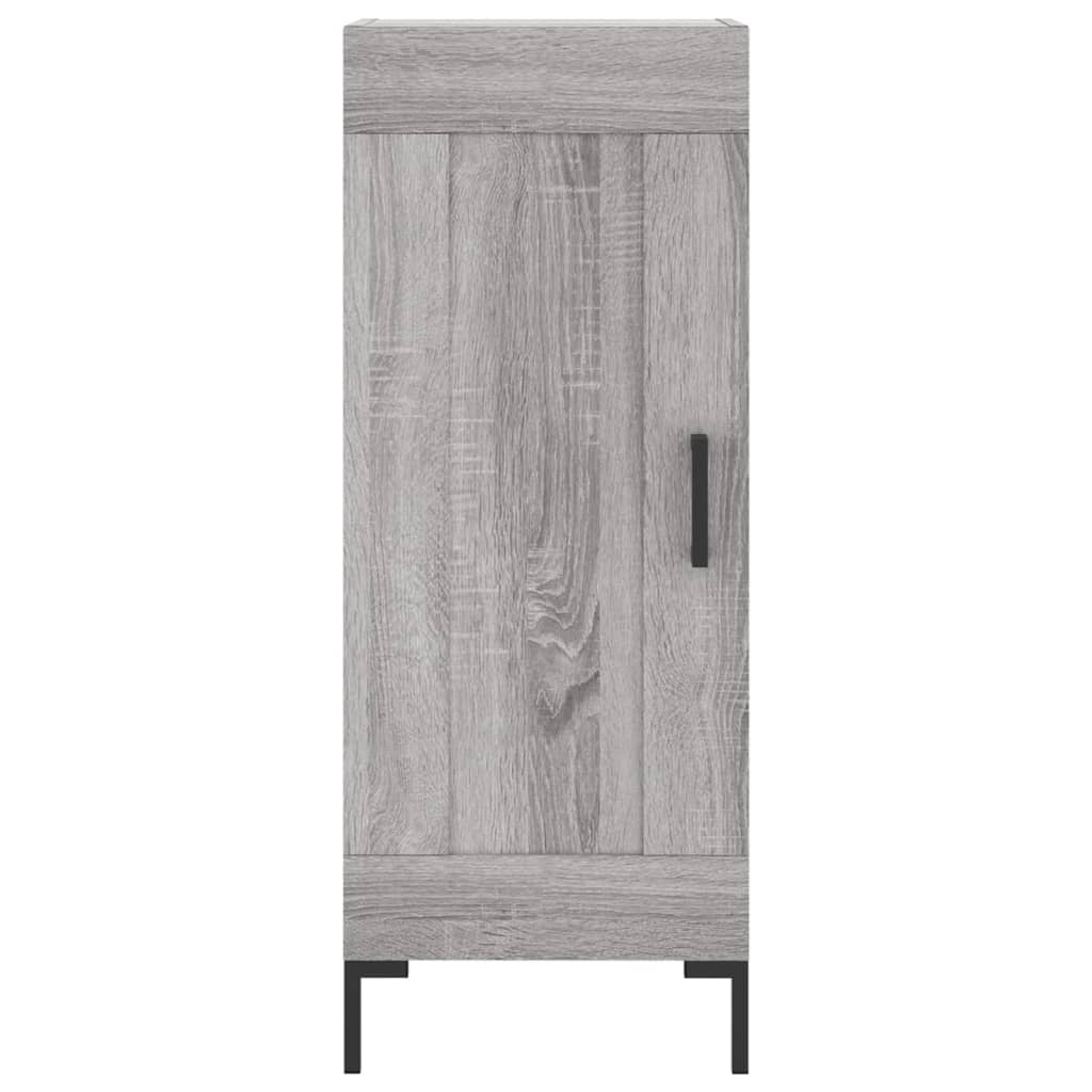 Credenza Sonoma grigia 34,5x34x90 cm MDF