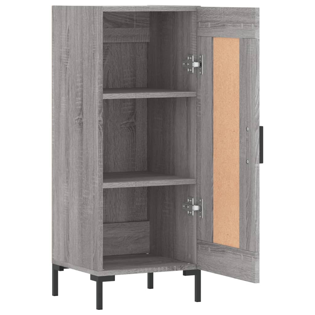 Credenza Sonoma grigia 34,5x34x90 cm MDF