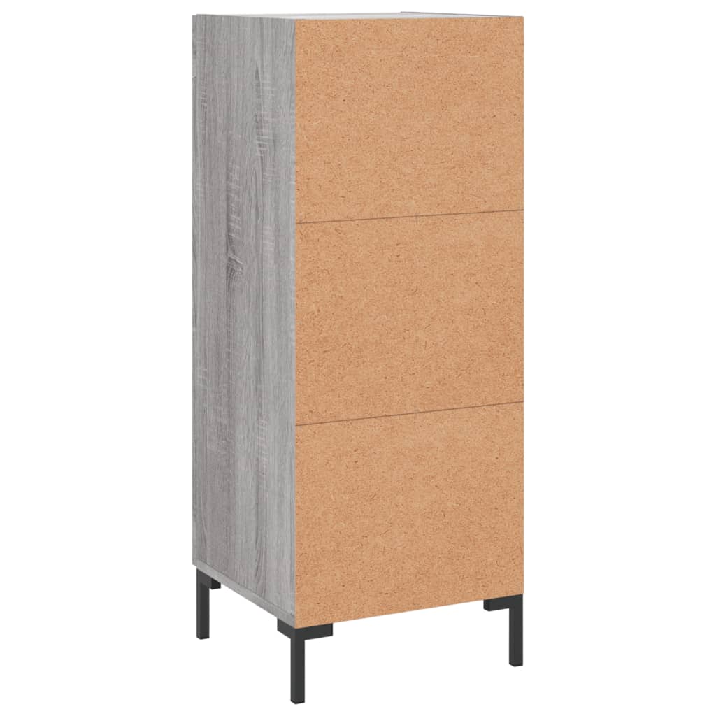 Credenza Sonoma grigia 34,5x34x90 cm MDF