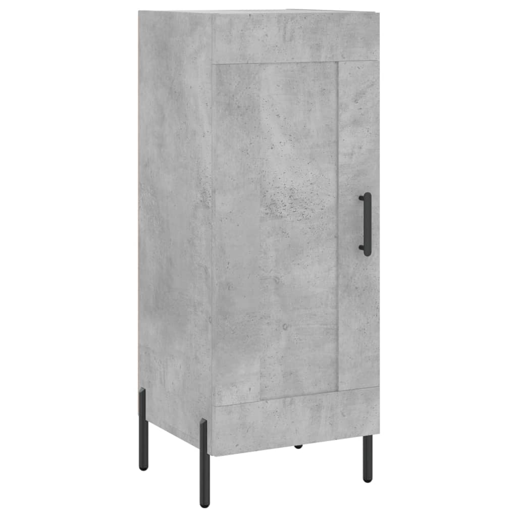 Credenza Grigio cemento 34,5x34x90 cm MDF