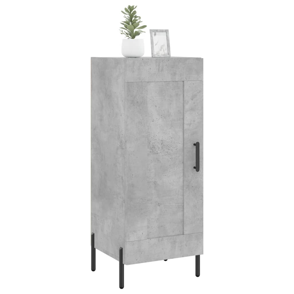 Credenza Grigio cemento 34,5x34x90 cm MDF