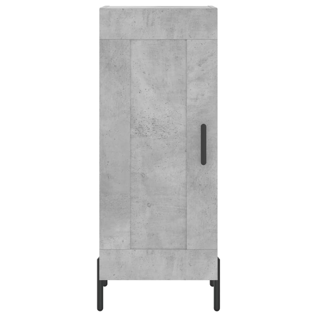 Credenza Grigio cemento 34,5x34x90 cm MDF