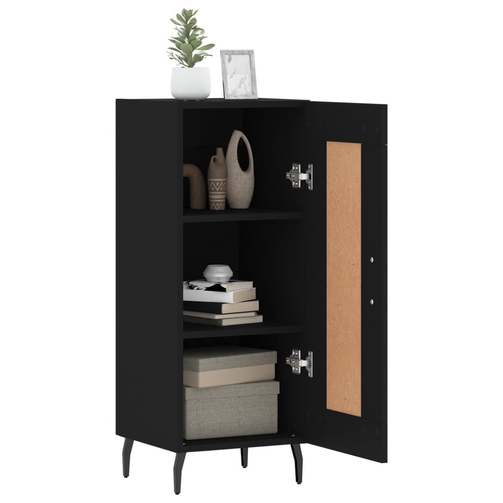 Black buffet 34.5x34x90 cm Engineering wood