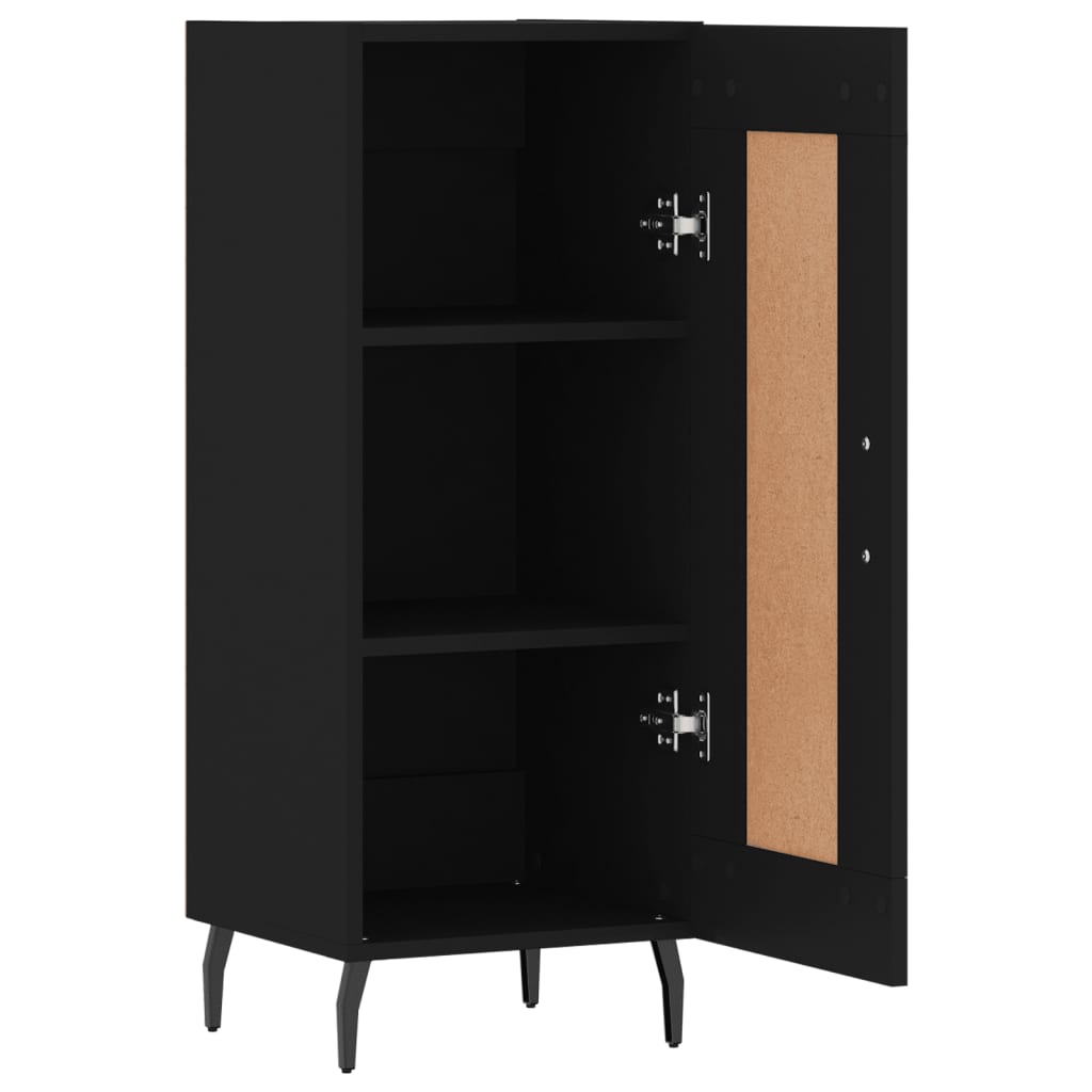 Credenza nera 34,5x34x90 cm MDF