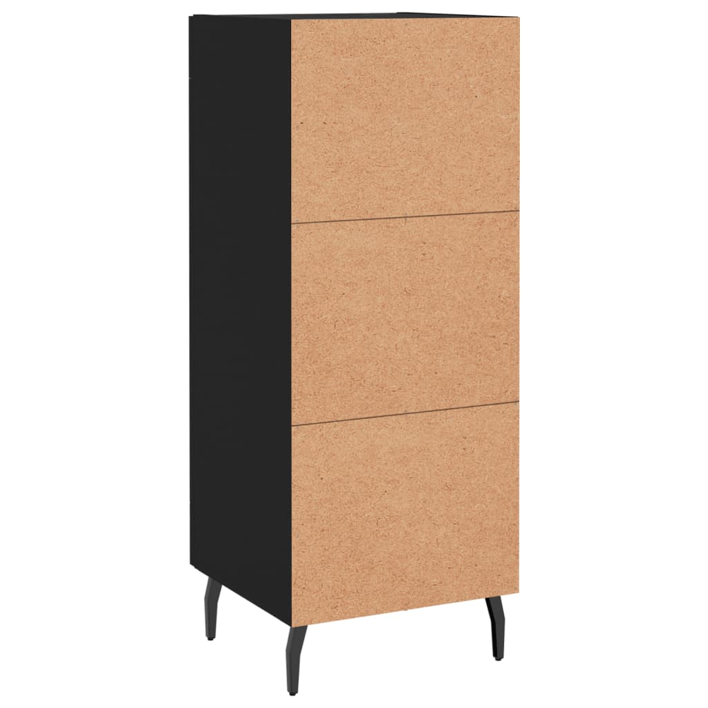 Credenza nera 34,5x34x90 cm MDF