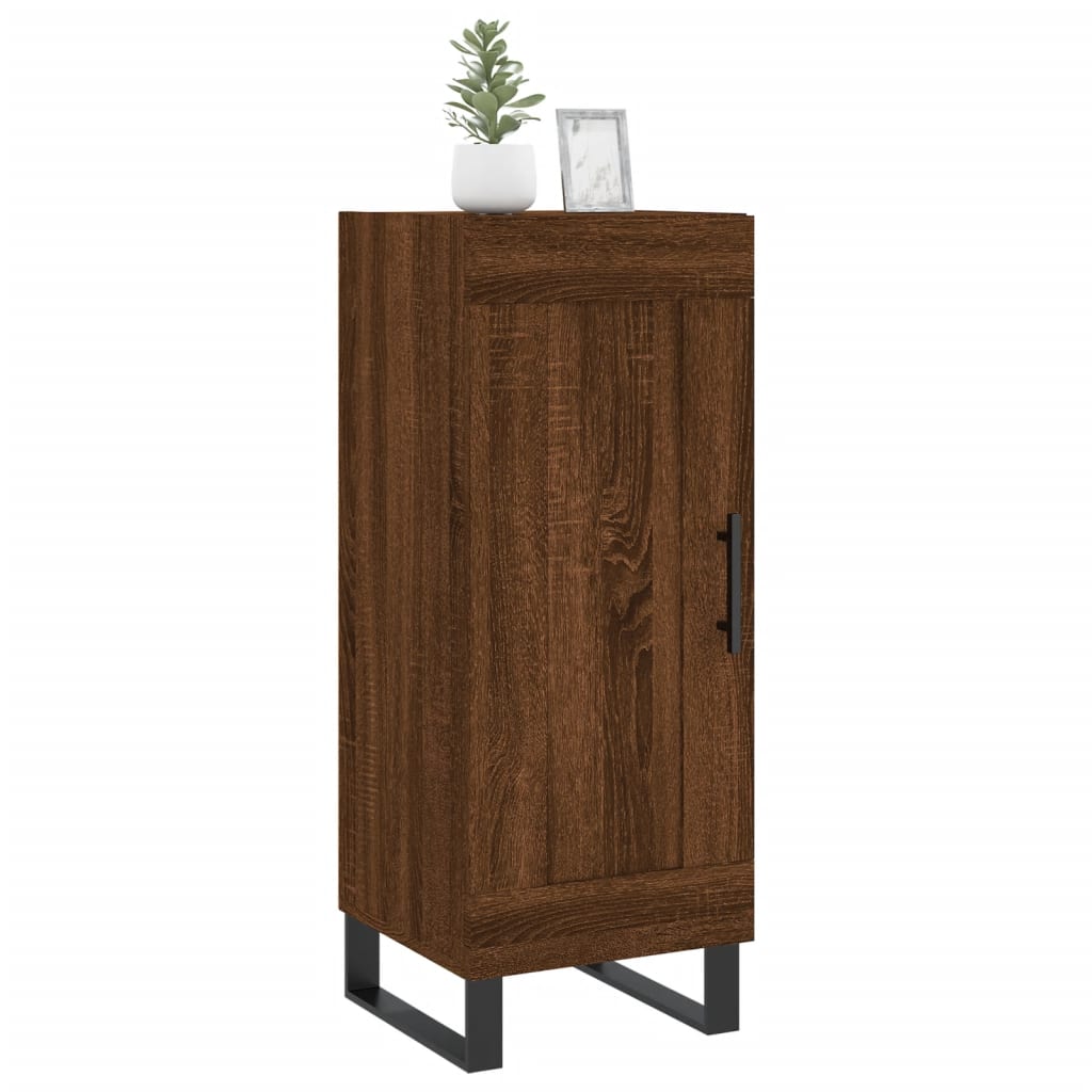 Buffet Chêne marron 34,5x34x90 cm Bois d'ingénierie