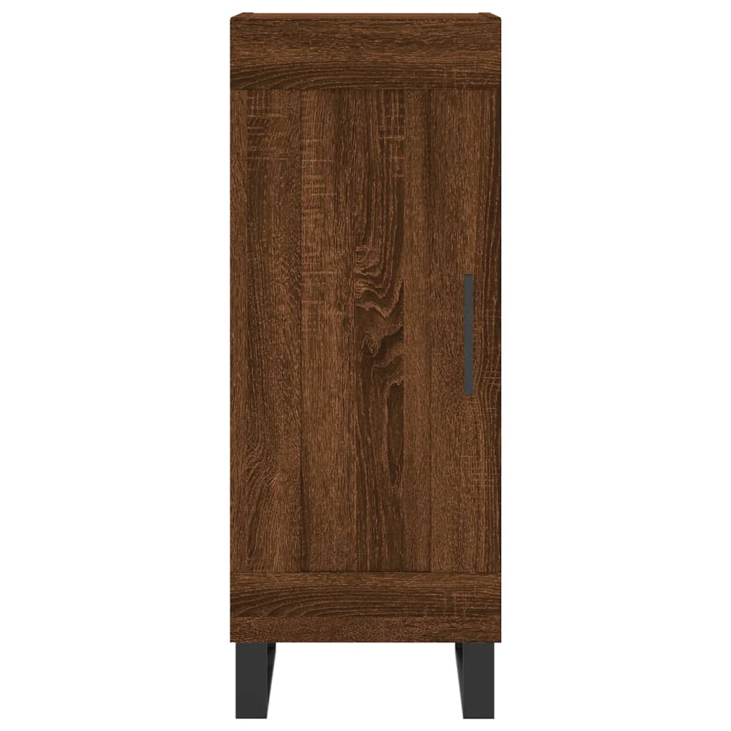 Buffet Chêne marron 34,5x34x90 cm Bois d'ingénierie