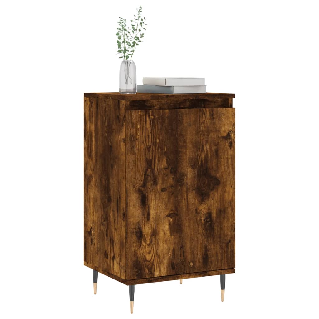 Buffet chêne fumé 40x35x70 cm bois d'ingénierie