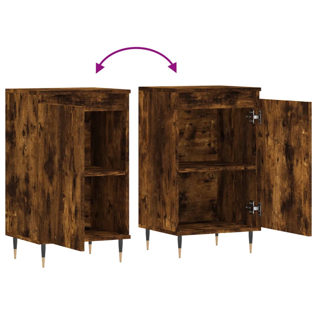 Credenza in rovere affumicato 40x35x70 cm in multistrato