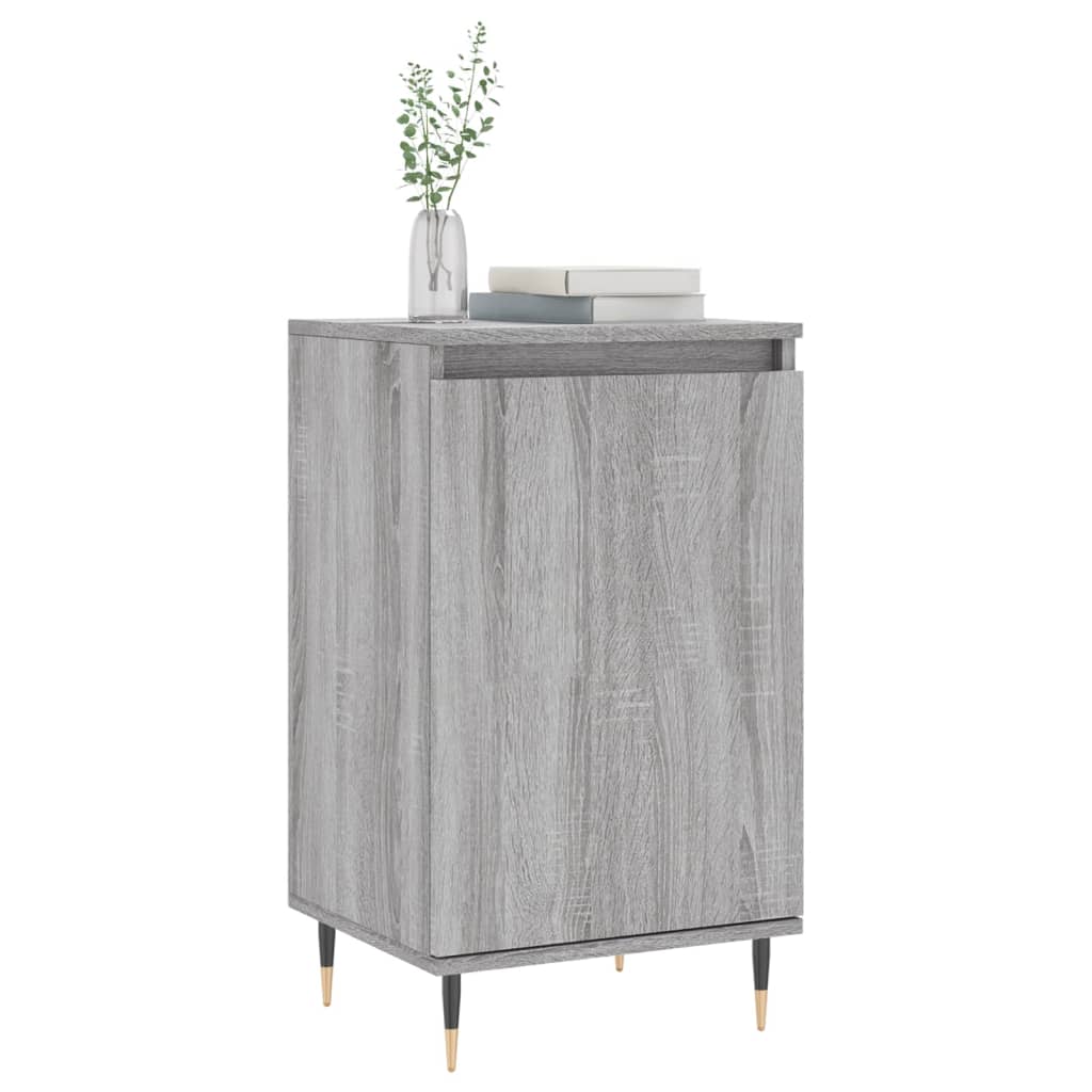 Credenza Sonoma grigia 40x35x70 cm in derivati ​​del legno