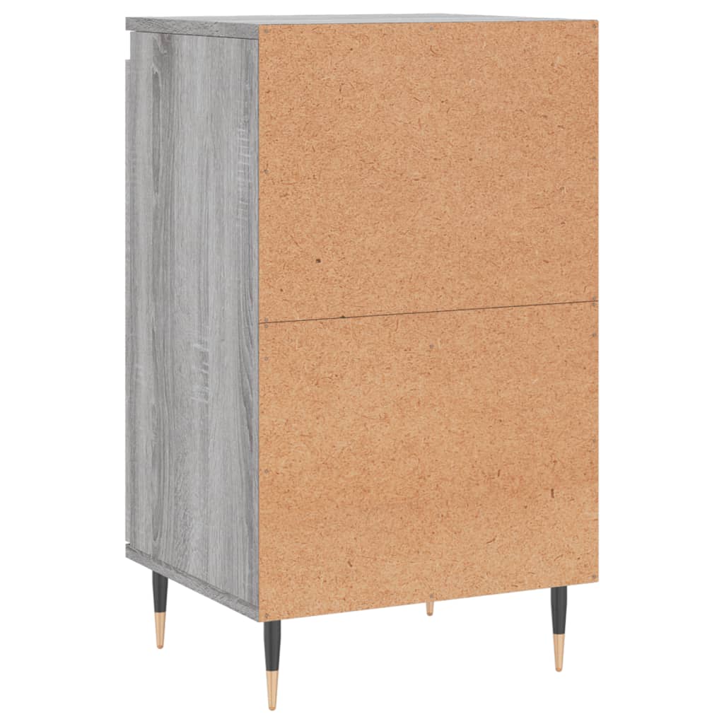 Credenza Sonoma grigia 40x35x70 cm in derivati ​​del legno