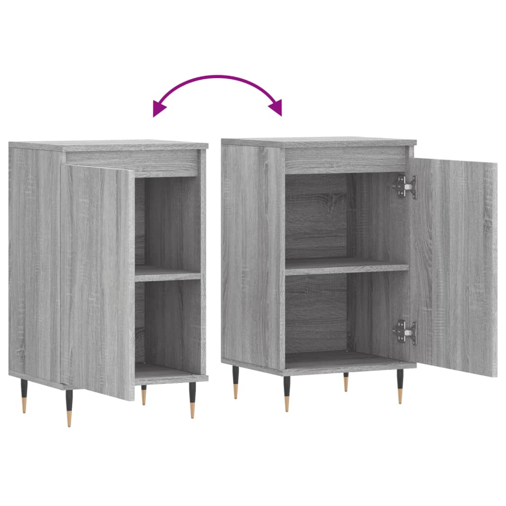 Buffet sonoma gris 40x35x70 cm bois d'ingénierie