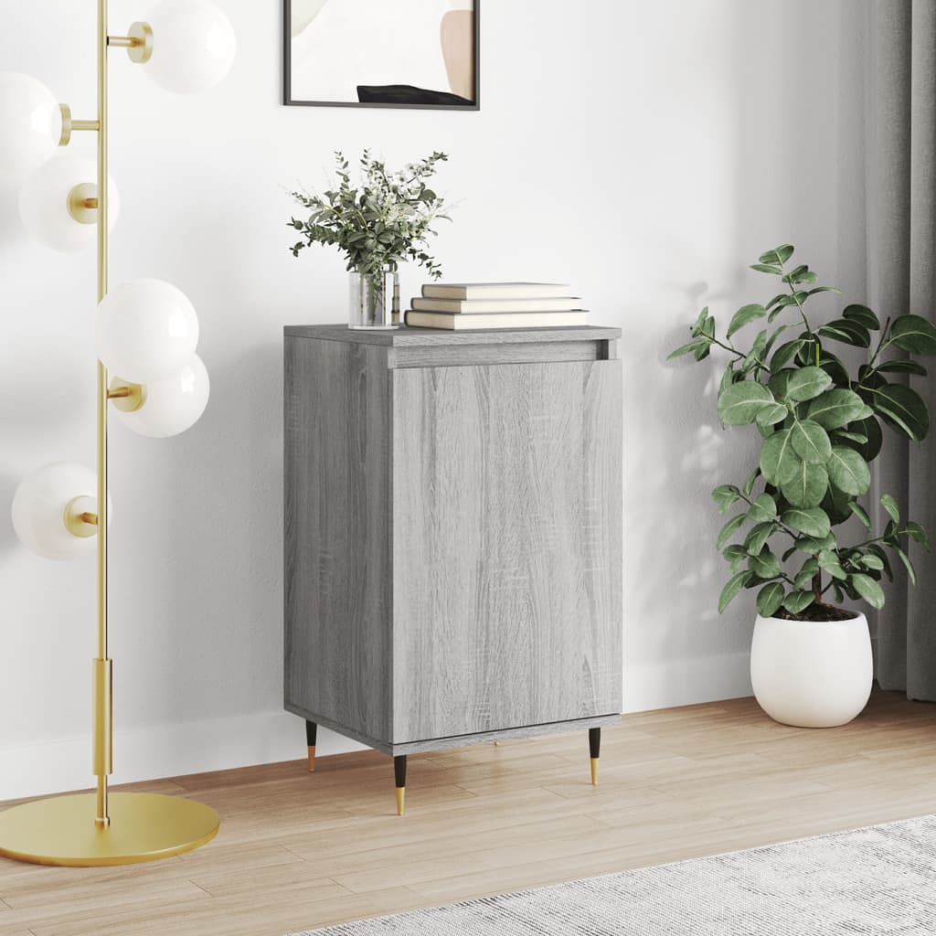 Credenza Sonoma grigia 40x35x70 cm in derivati ​​del legno