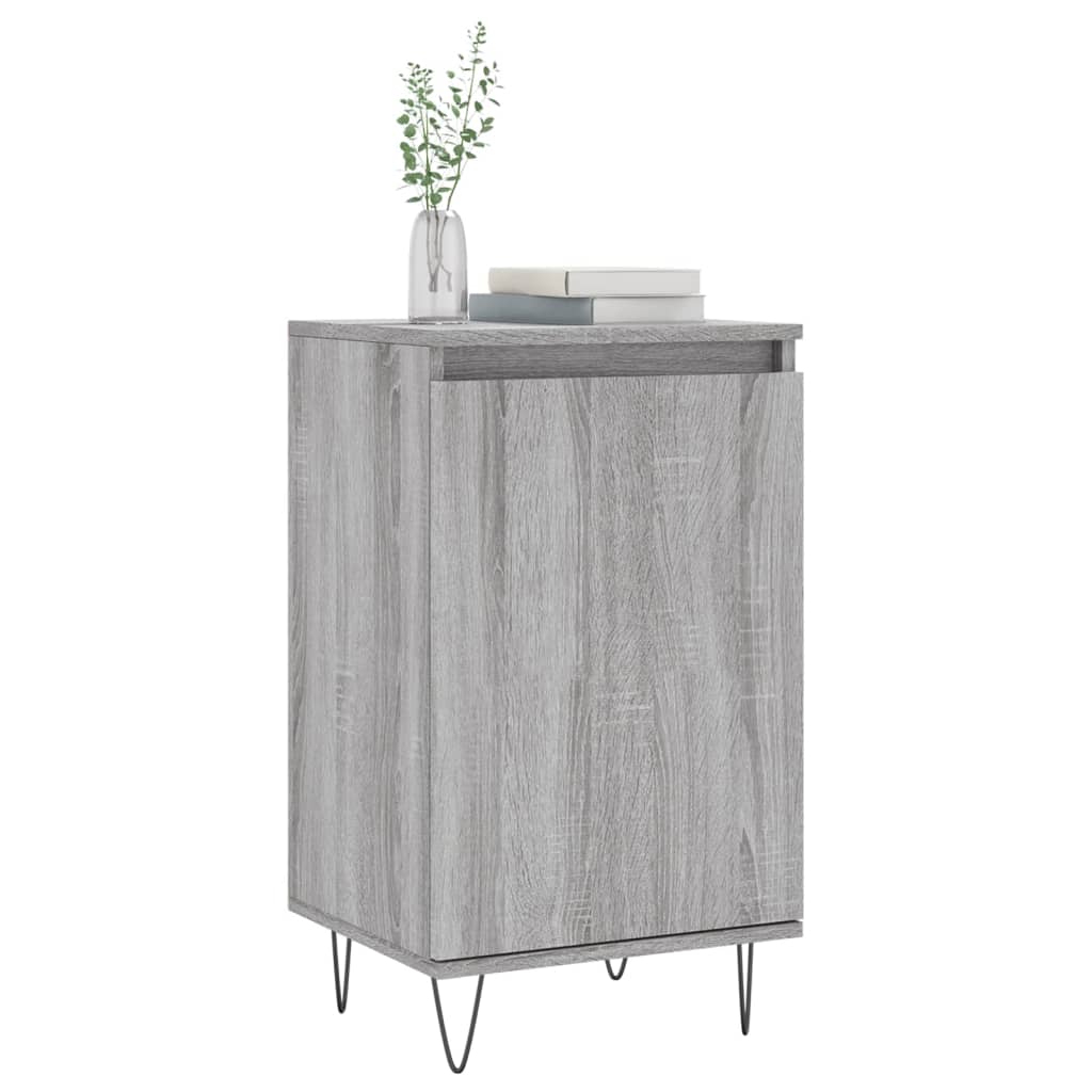 Credenza Sonoma grigia 40x35x70 cm in derivati ​​del legno