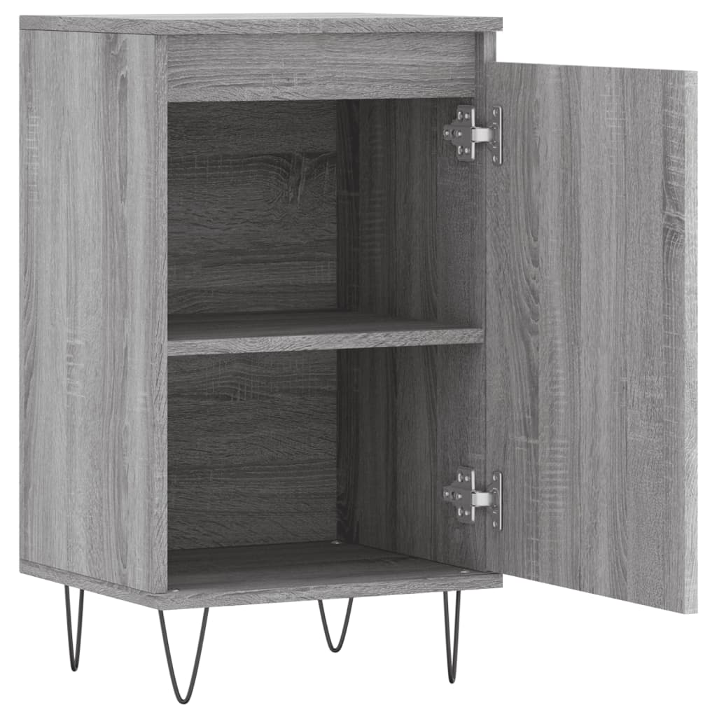 Credenza Sonoma grigia 40x35x70 cm in derivati ​​del legno