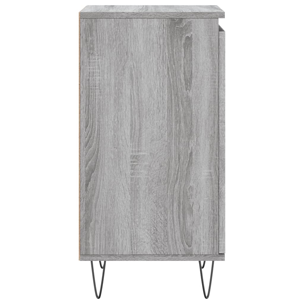 Credenza Sonoma grigia 40x35x70 cm in derivati ​​del legno