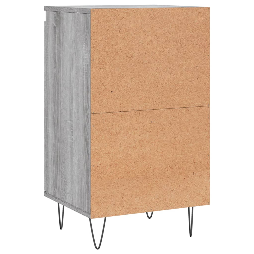 Credenza Sonoma grigia 40x35x70 cm in derivati ​​del legno