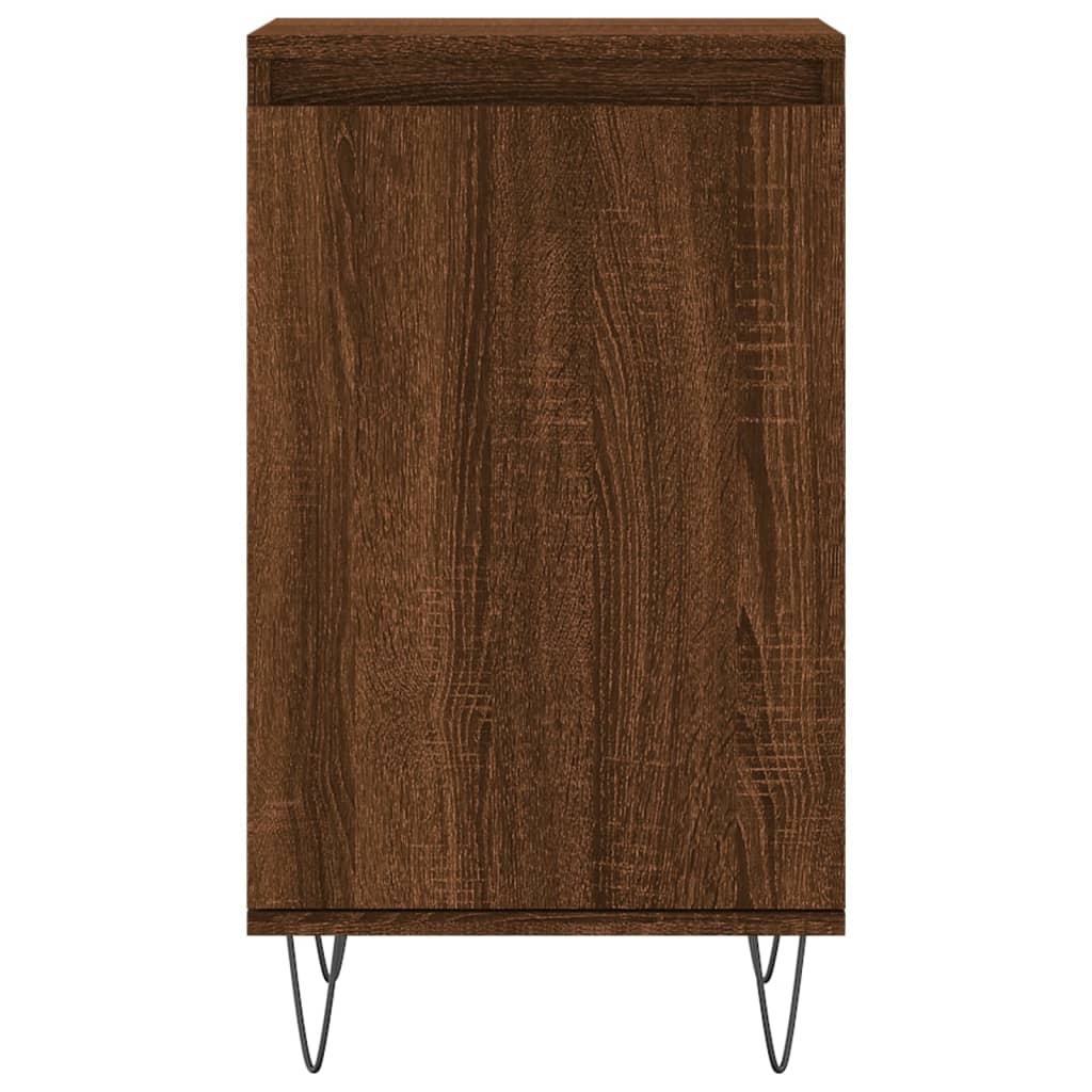 Buffet chêne marron 40x35x70 cm bois d'ingénierie