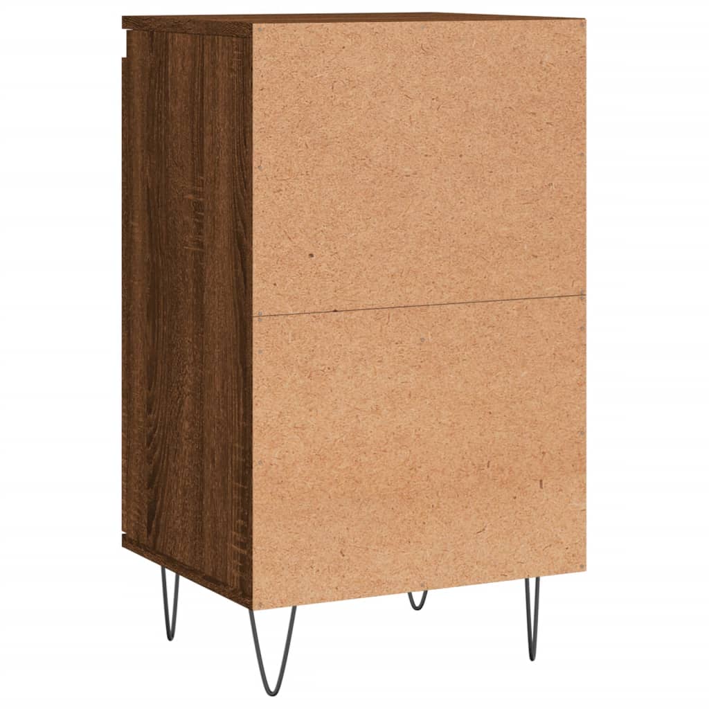 Credenza in rovere marrone 40x35x70 cm in multistrato