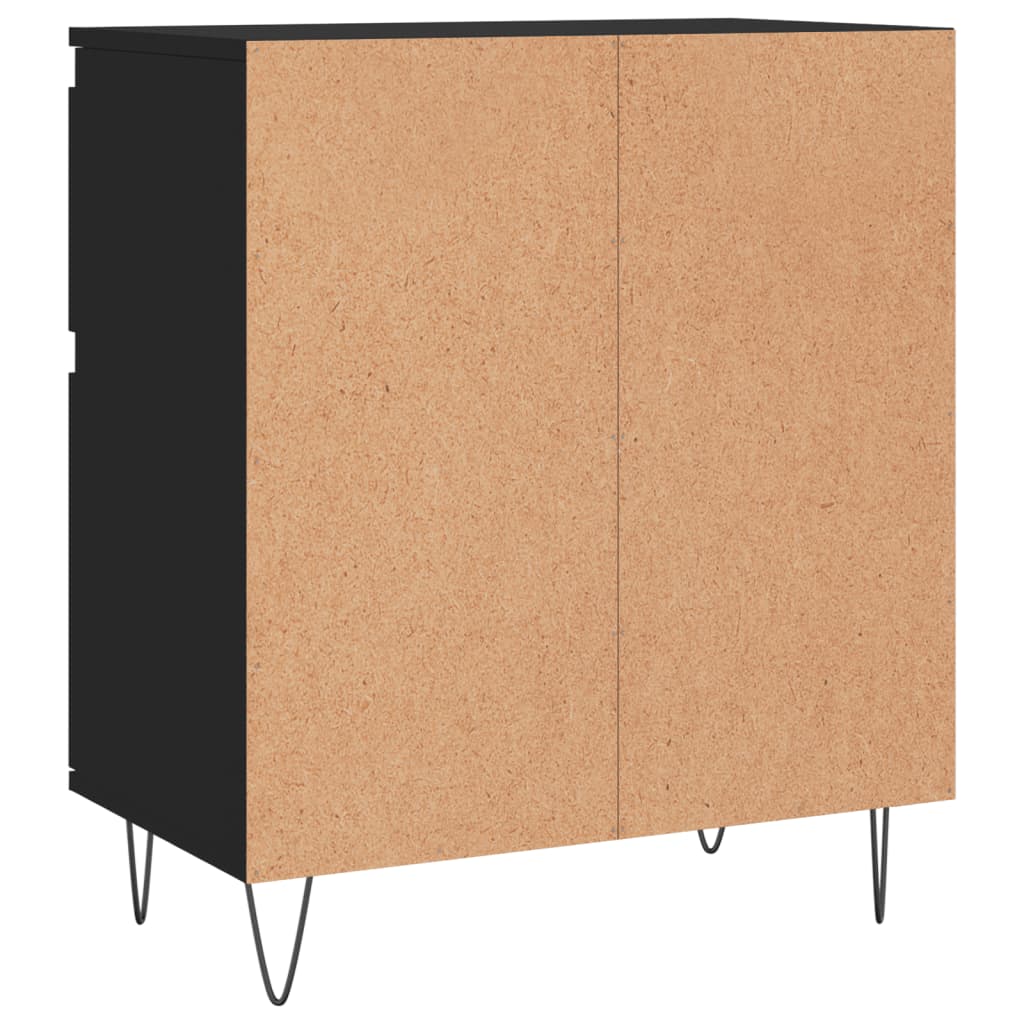 Credenza nera 60x35x70 cm MDF