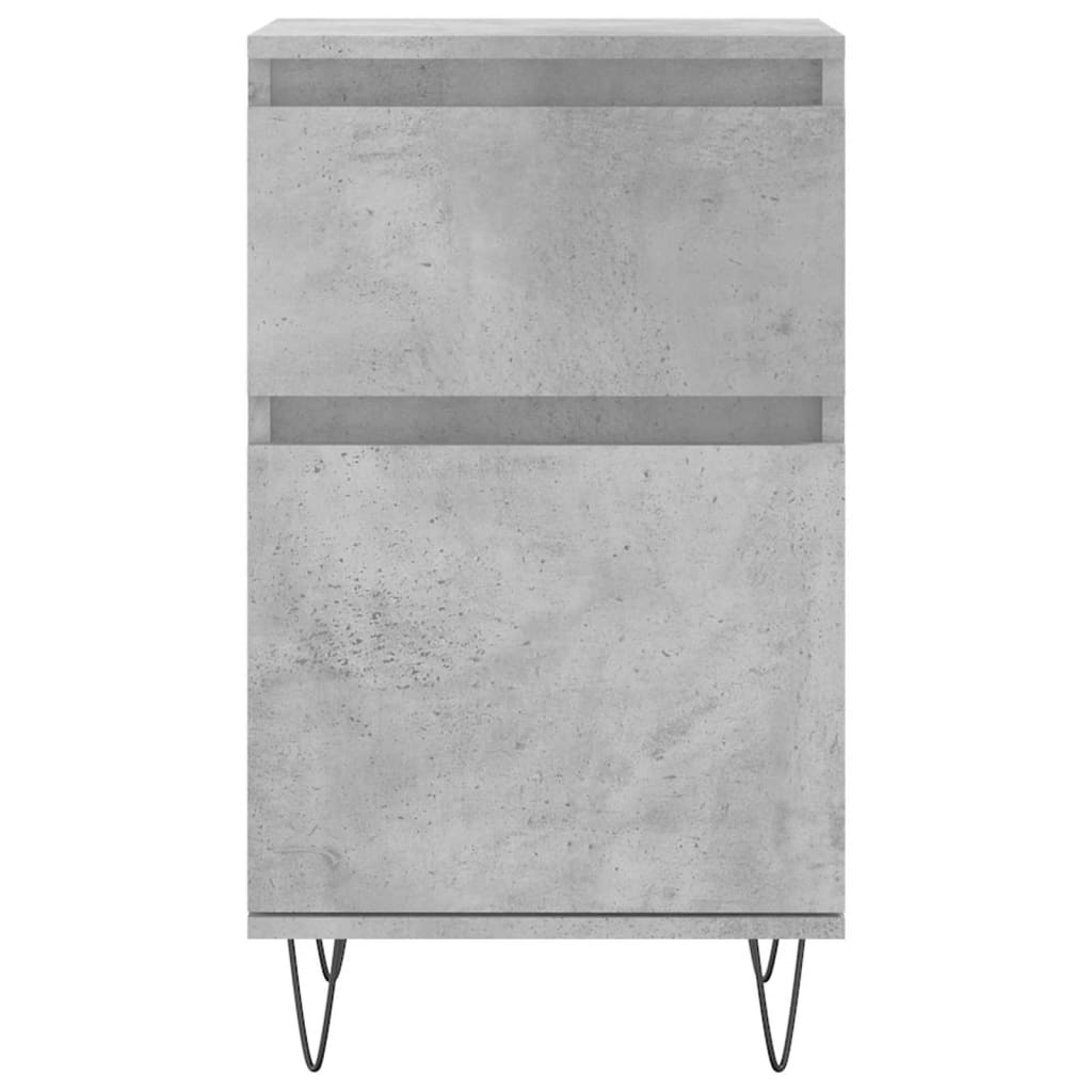 Buffets 2 pcs gray concrete 40x35x70 cm engineering wood