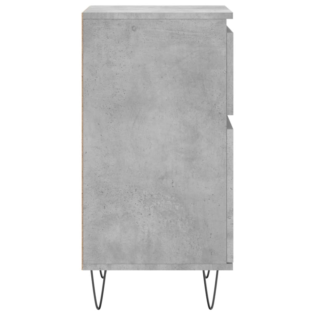 Buffets 2 pcs gray concrete 40x35x70 cm engineering wood