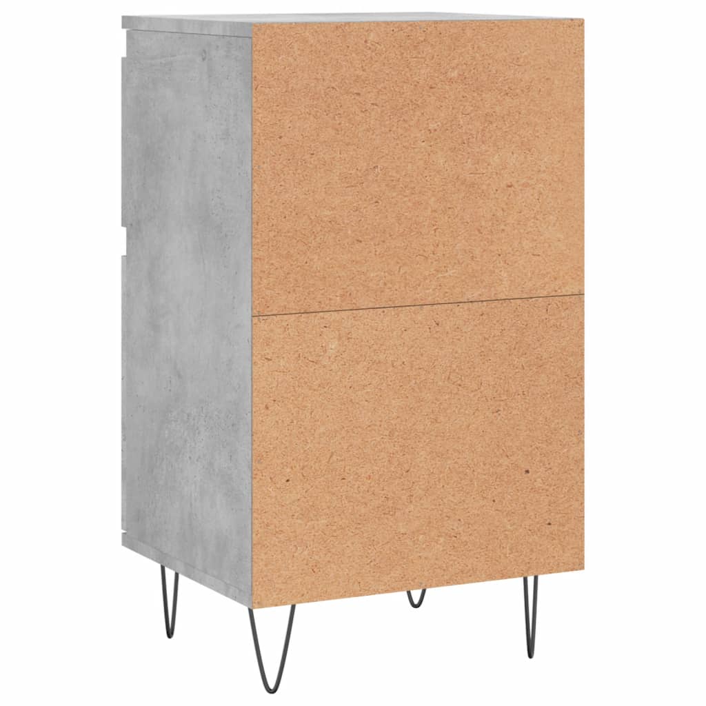 Buffets 2 PCs Grau Beton 40x35x70 cm Engineering Holz