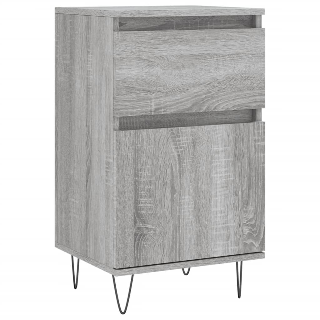 Credenza Sonoma grigia 40x35x70 cm in derivati ​​del legno