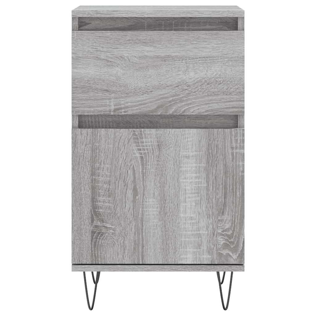 Credenza Sonoma grigia 40x35x70 cm in derivati ​​del legno