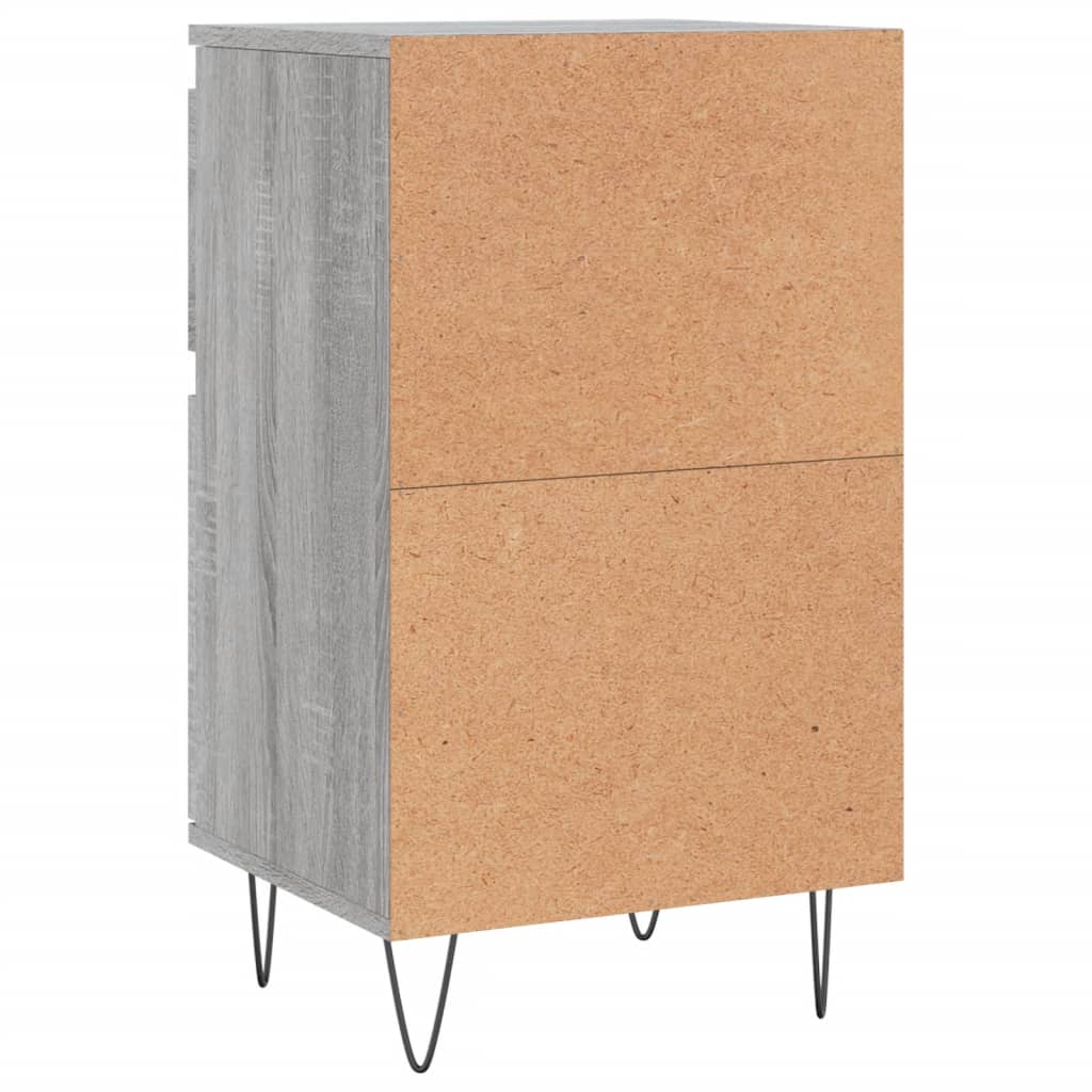 Credenza Sonoma grigia 40x35x70 cm in derivati ​​del legno