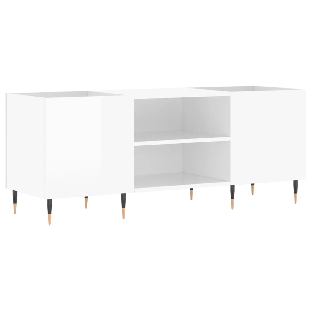 Brilliant white disc cabinet 121x38x48 cm Engineering wood