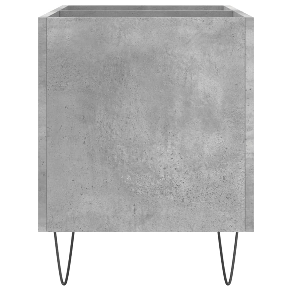 Mobile per dischi grigio cemento 74,5x38x48 cm in multistrato