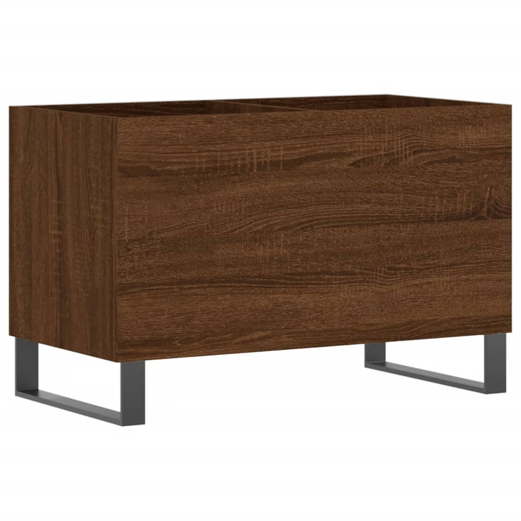 Brown oak disc cabinet 74.5x38x48 cm engineering wood