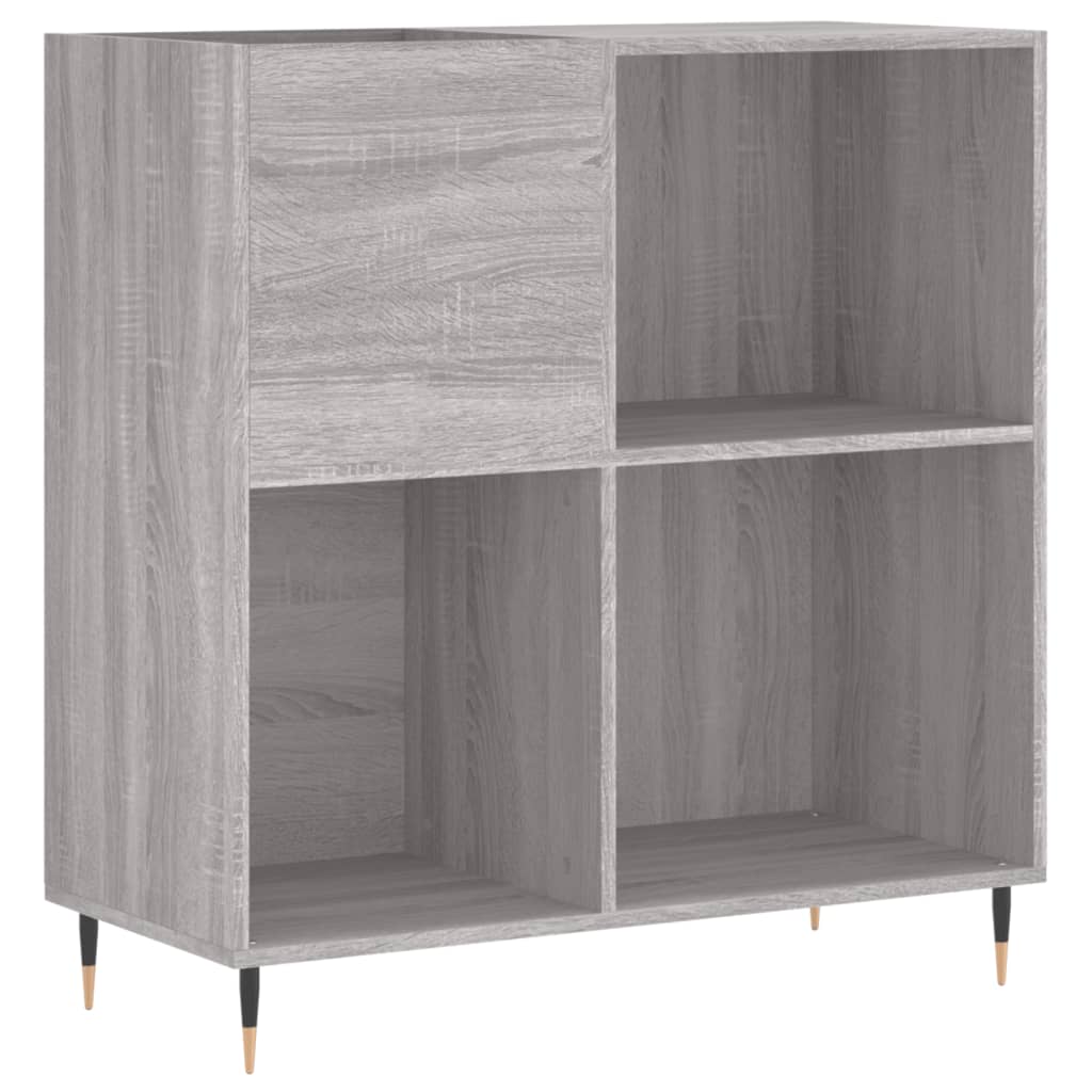 Sonoma Grey Disc Cabinet 84.5x38x89 cm Ingenieurholz Holz