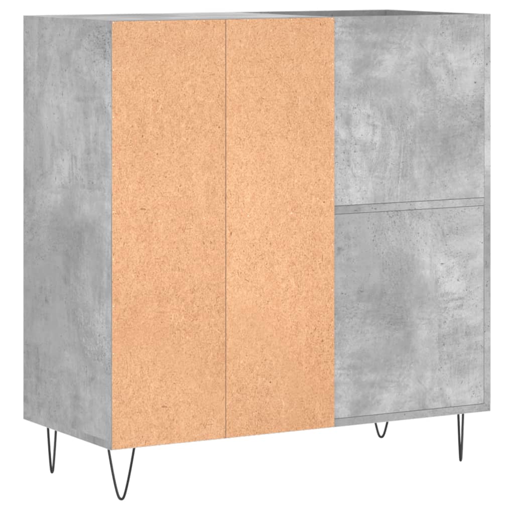 Concrete gray disc cabinet 84.5x38x89 cm engineering wood