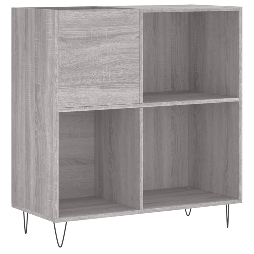 Sonoma Grey Disc Cabinet 84.5x38x89 cm Ingenieurholz Holz