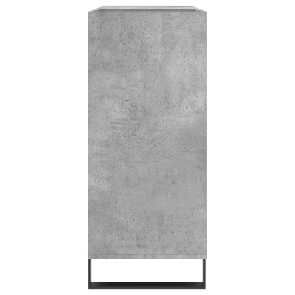 Mobile per dischi grigio cemento 84,5x38x89 cm in multistrato
