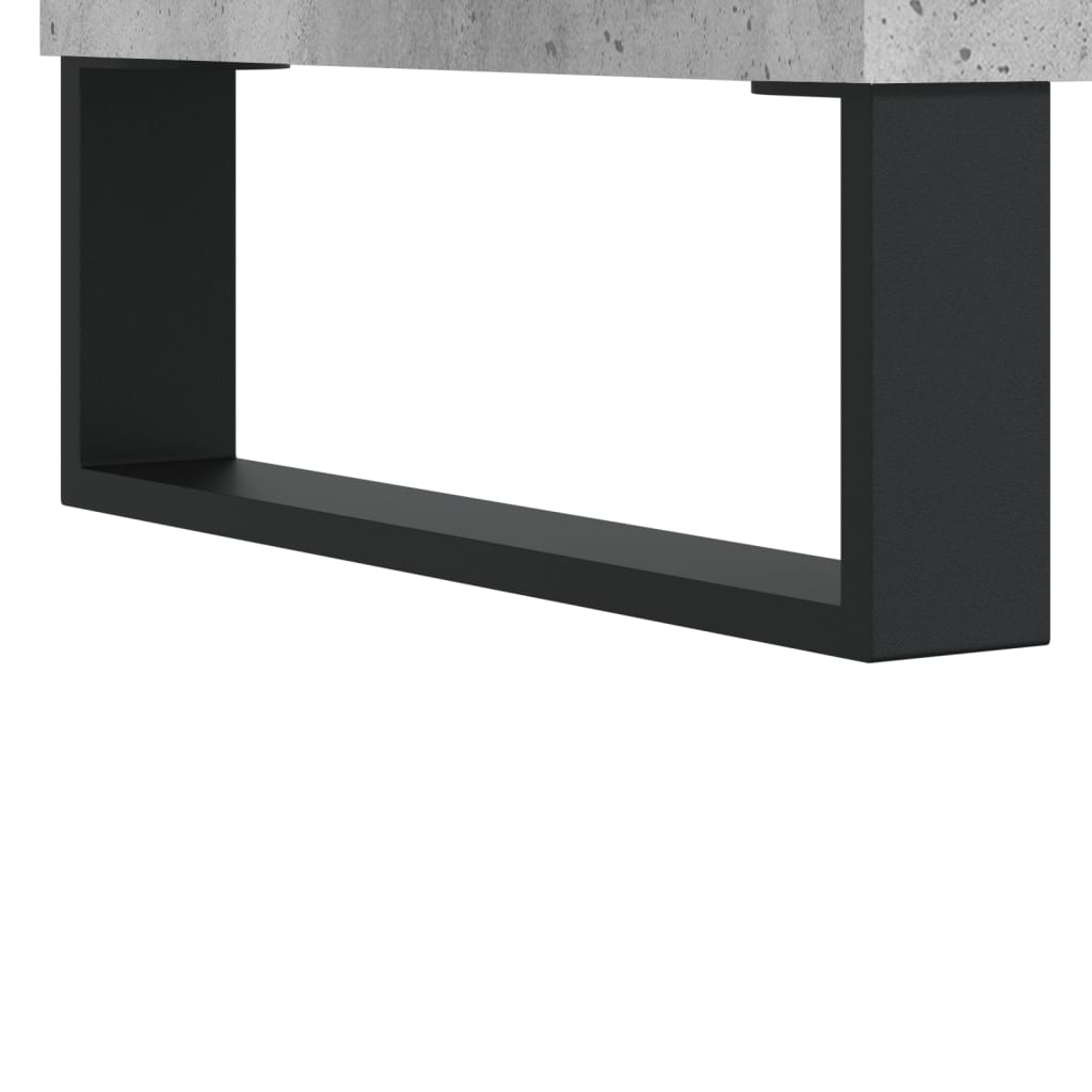 Concrete gray disc cabinet 84.5x38x89 cm engineering wood