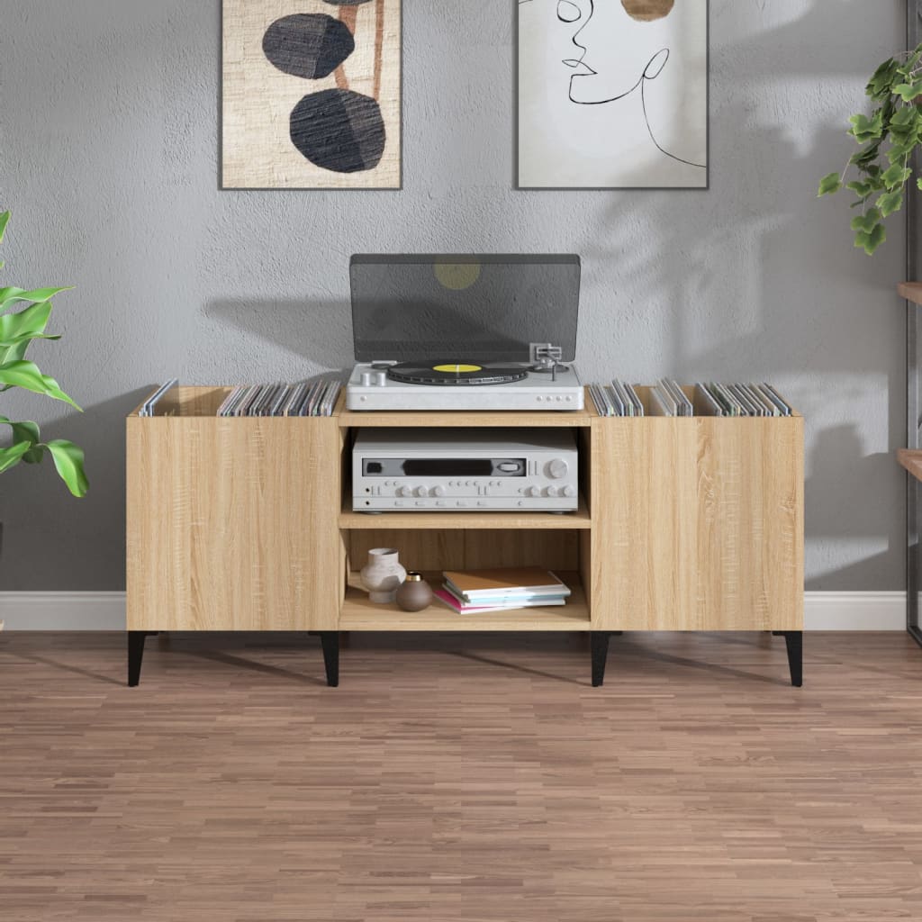Sonoma Oak Disc Cabinet 121x38x48 cm Ingenieurholz Holz