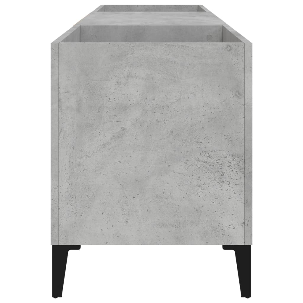 Concrete gray disc cabinet 121x38x48 cm engineering wood