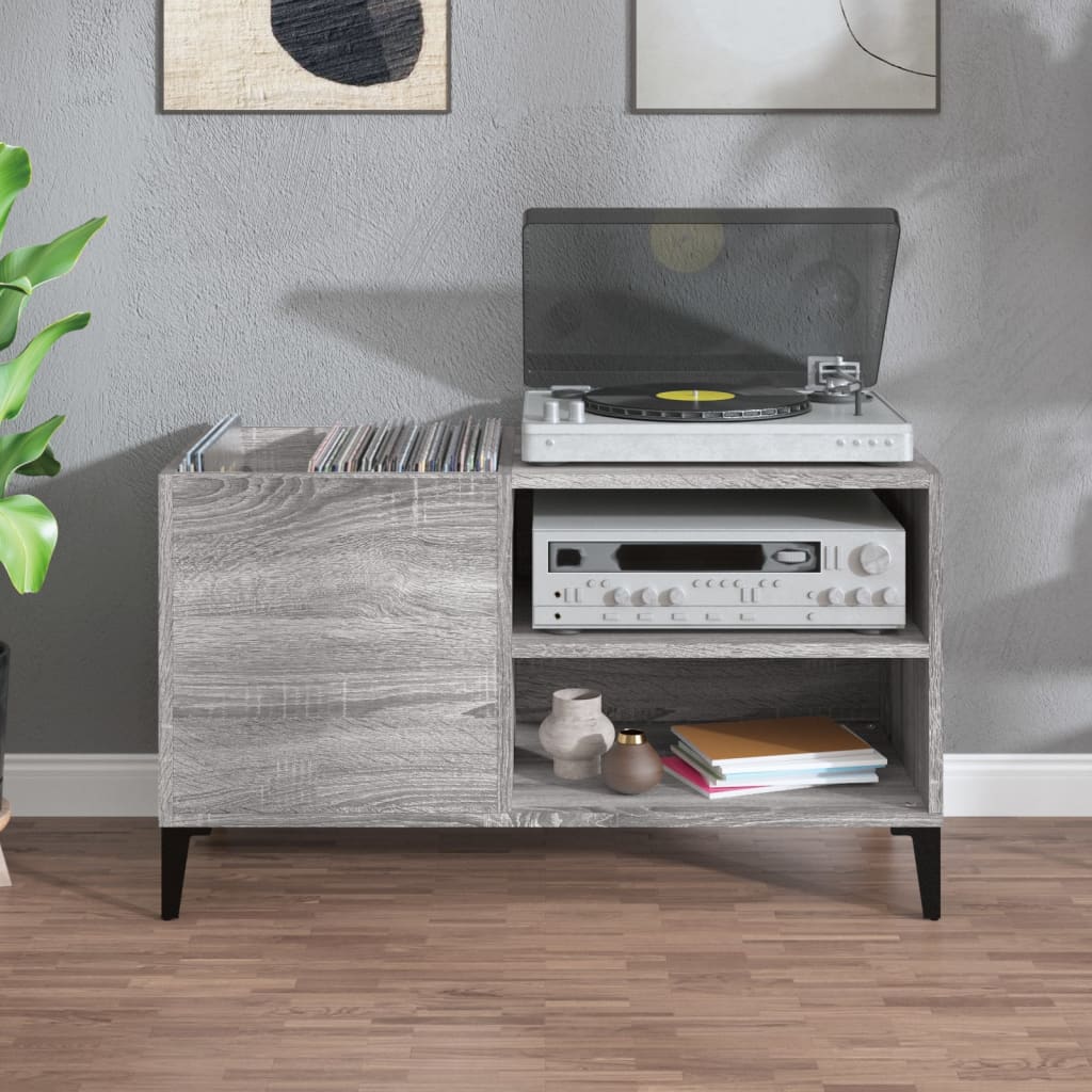 Sonoma gray disc cabinet 84.5x38x48 cm engineering wood