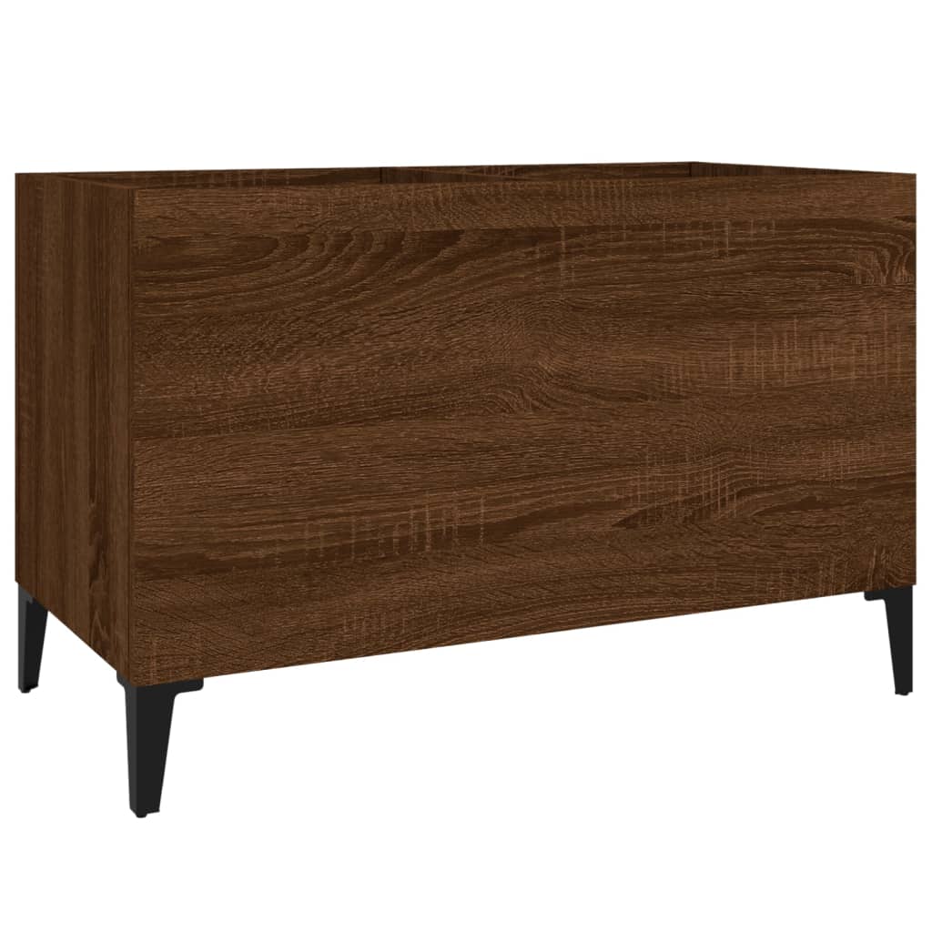 Brown oak disc cabinet 74.5x38x48 cm engineering wood