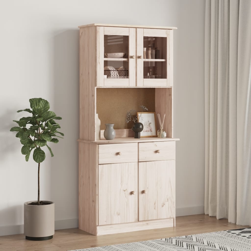 Alta chest of drawers 77x30x92 cm solid pine wood