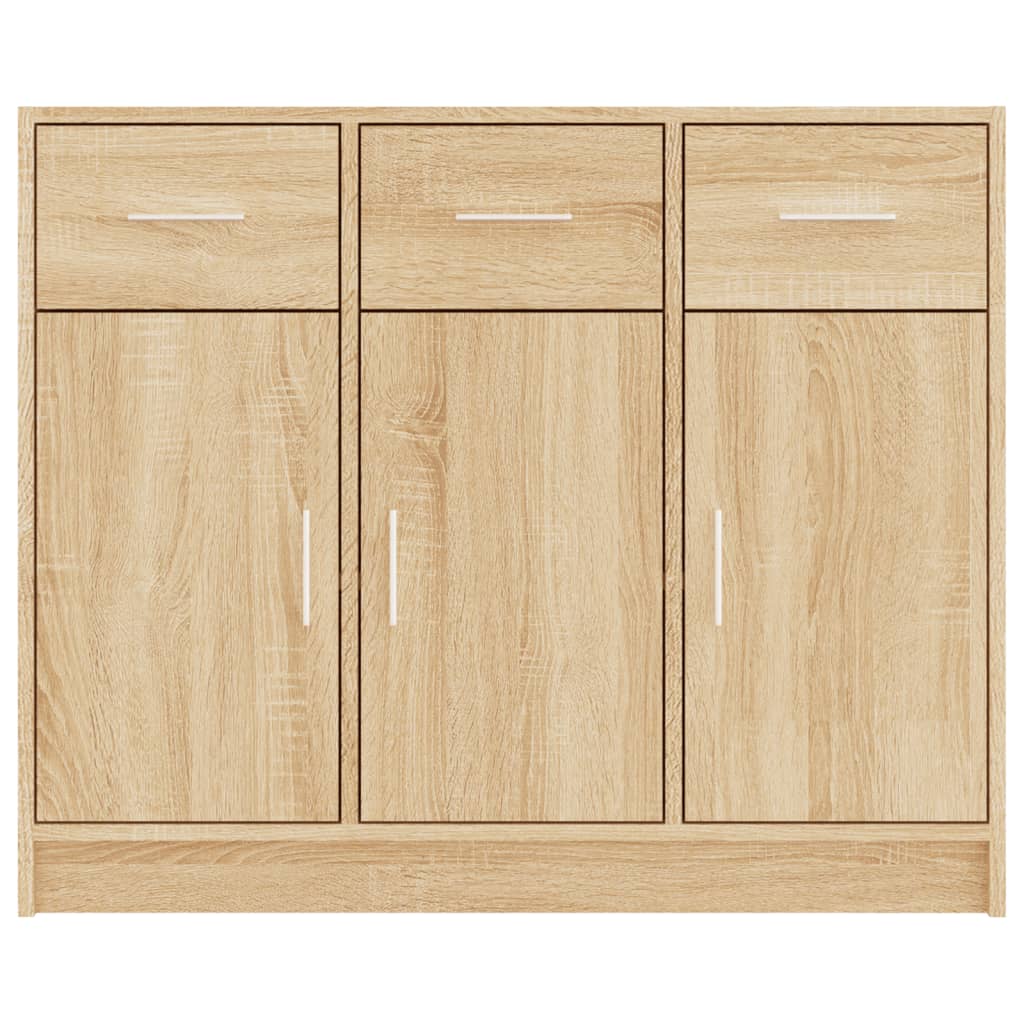 Sonoma Oak Buffet 91x28x75 cm Ingenieurholz Holz