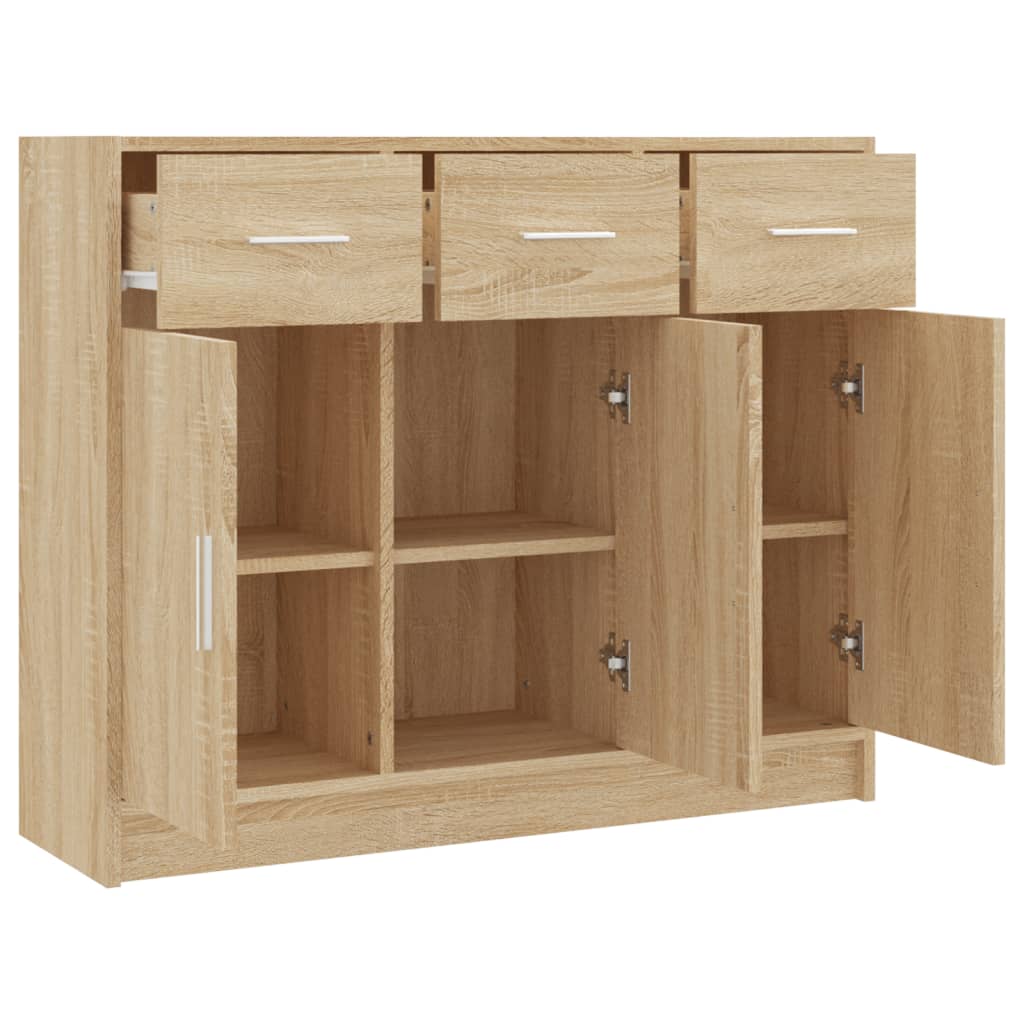 Sonoma oak buffet 91x28x75 cm engineering wood