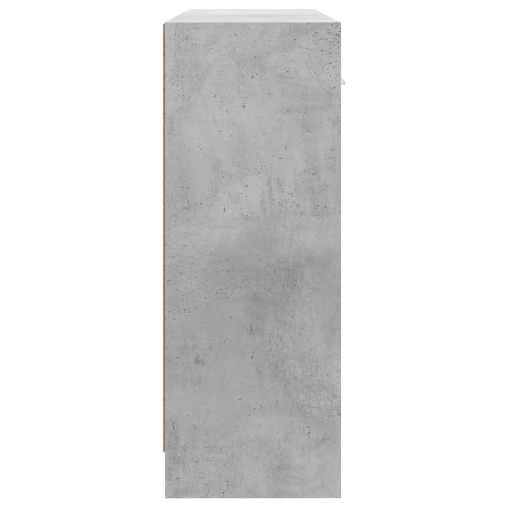 Credenza grigio cemento 91x28x75 cm in multistrato