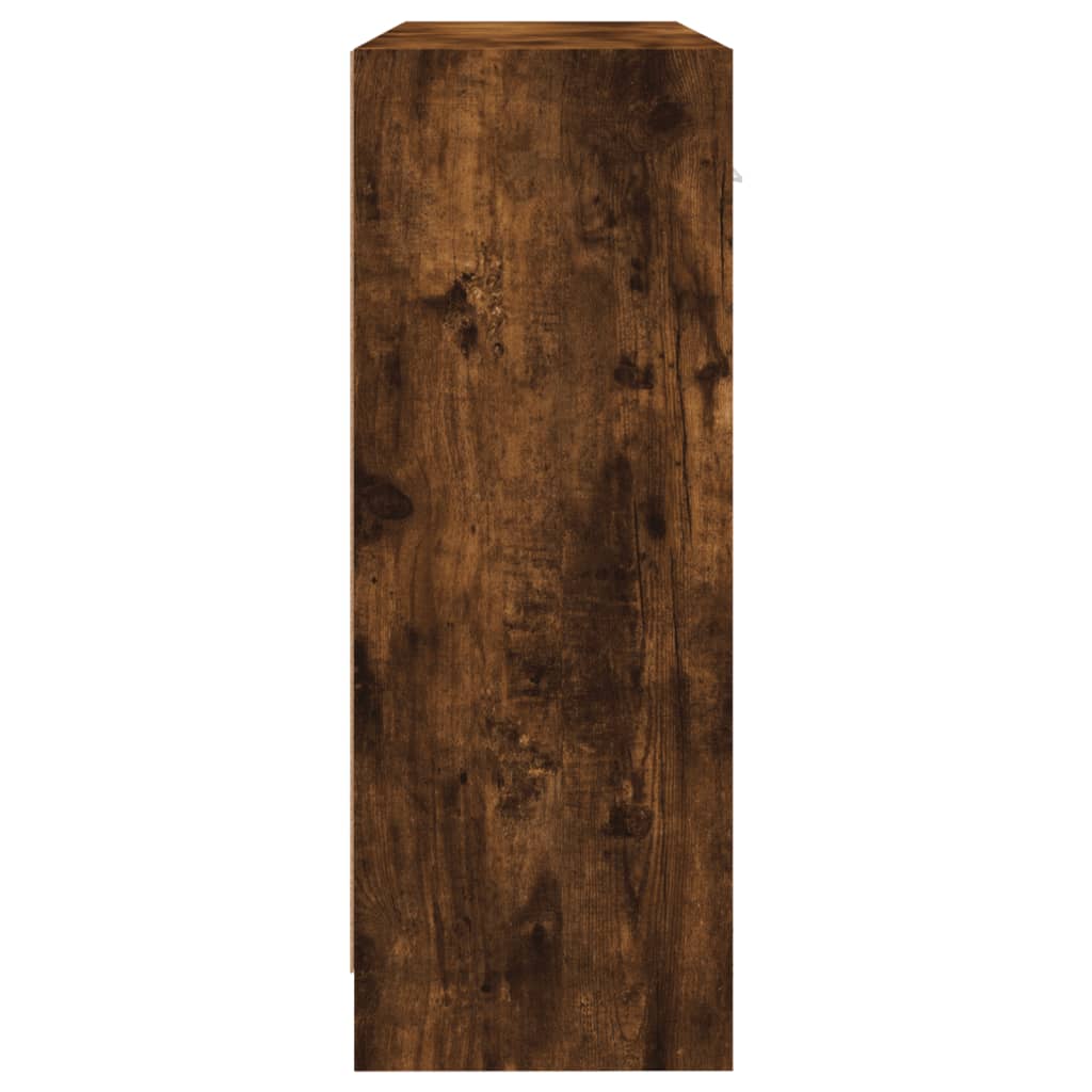Buffet di quercia affumicata 91x28x75 cm legno di ingegneria