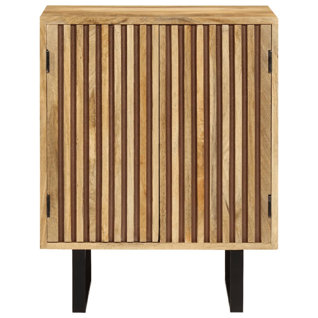 Credenza con 2 ante 55x35x70 cm in legno massello di mango