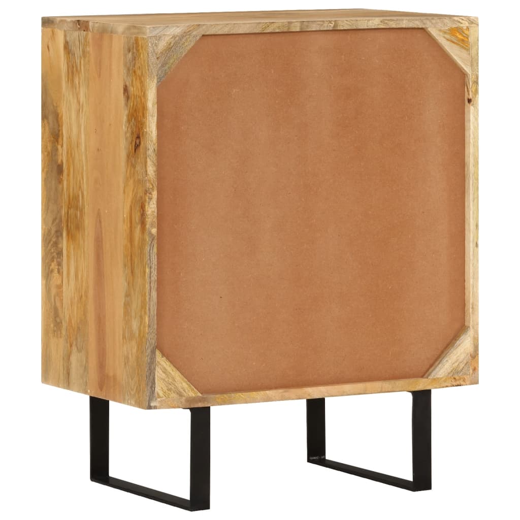 Credenza con 2 ante 55x35x70 cm in legno massello di mango