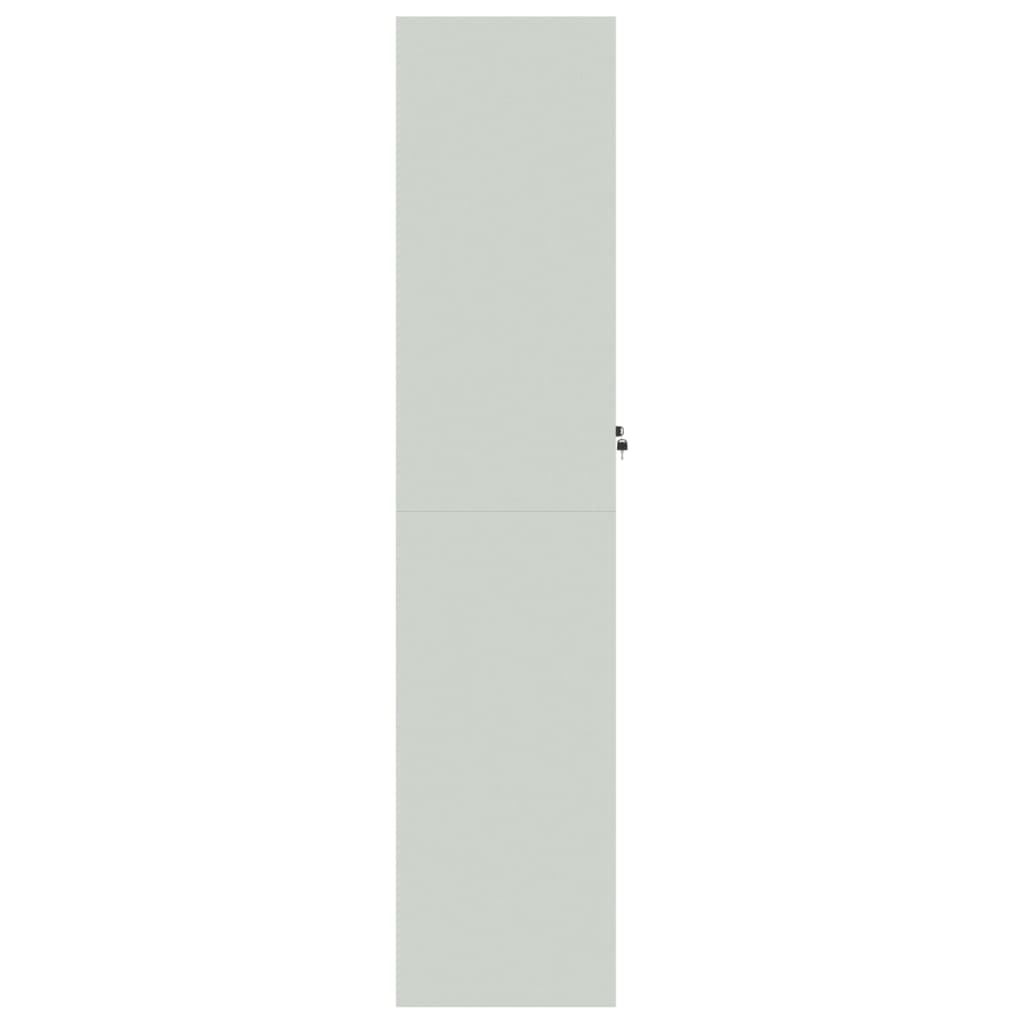 Classeur gris clair 90x40x180 cm acier